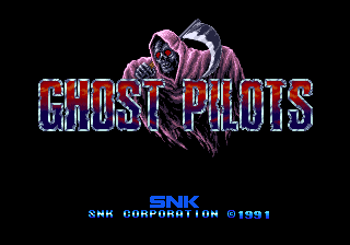 Ghost Pilots title screen for Neo Geo